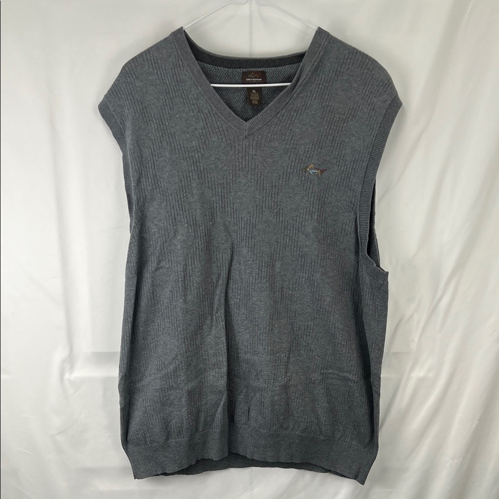 Greg Norman - Men’s Sweater vest - Golf - Medium Gray - Size XL